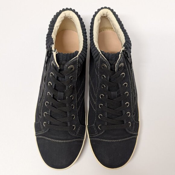 Täos Footwear Startup Mid Top Sneaker in Black Distressed - NO INSOLES - Picture 4 of 16